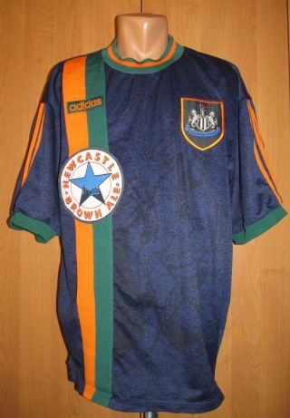 Newcastle United 1997/1998 Away Football Shirt Jersey England Adidas Vtg 2xl Xxl