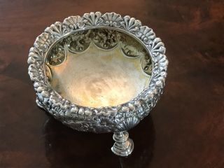 Tiffany Sterling Silver 19th Century Repousse Salt Cellar