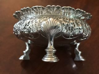 Tiffany Sterling Silver 19th Century Repousse Salt Cellar 2