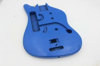 Teisco Ss4l Vintage Mij Japan Guitar Body Project - = Painted Blue