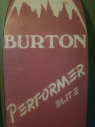Vtg Vintage Burton Elite130 cm Snowboard safari graphic 9