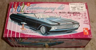 47 Year Old Amt 1962 Pontiac Tempest Convertible 3in1 Customizing 100 & Unbuilt