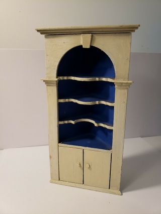 Dollhouse Miniature Vintage Tynietoy Corner Cabinet