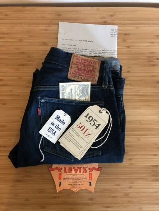 Levi’s Vintage Clothing 1954 501 Xx Cone Mills Selvedge Denim Size 32 X 36 Lvc