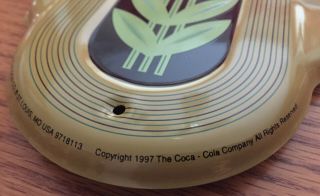 Rare Vintage Coca Cola THERMOMETER DOUBLE Soda BOTTLE Advertising Sign from 1997 3