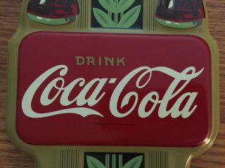 Rare Vintage Coca Cola THERMOMETER DOUBLE Soda BOTTLE Advertising Sign from 1997 4