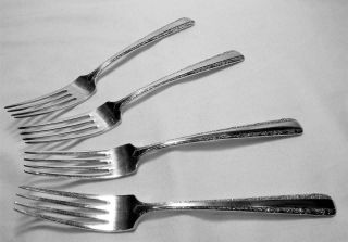 4 Towle Candlelight Sterling Silver Dinner Forks No Monogram 185 Grams