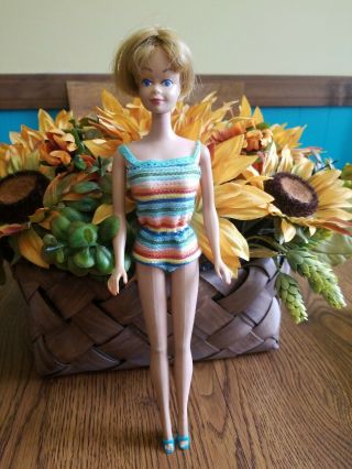 Vintage Ash Blonde Barbie American Girl Midge Bendable Legs Htf