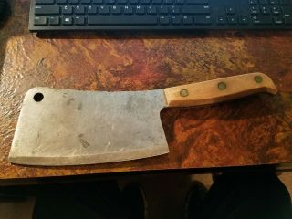 Vintage The Clyde Cutlery Co.  U.  S 1000 Meat Cleaver