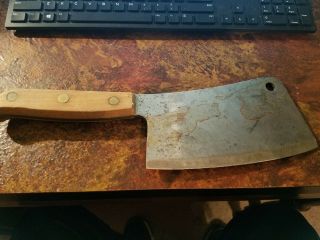 Vintage The Clyde Cutlery Co.  U.  S 1000 MEAT CLEAVER 4