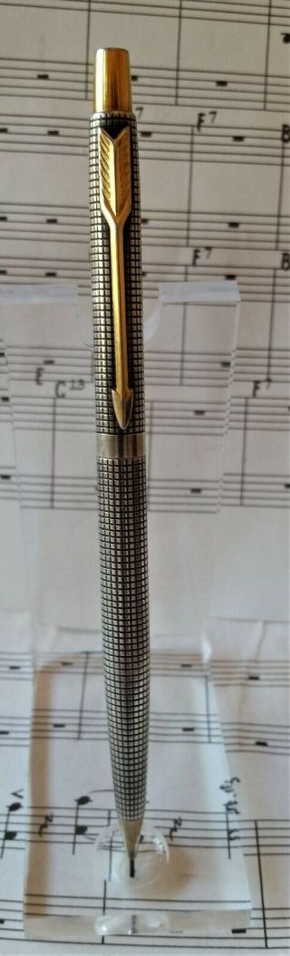 Vintage Parker 75 Sterling Silver Ciselé Mechanical Pencil,  0.  9mm Lead