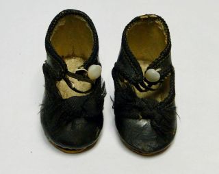 Antique marked doll shoes French Jumeau/ Gaultier / Bru / Steiner etc.  18 2