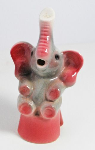 Rare Vintage Ceramic Elephant Pie Steam Vent Funnel Chimney