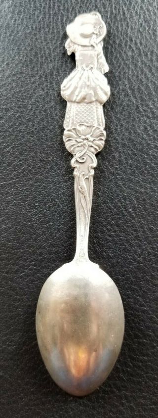 Little Bo Peep Sterling Silver Souvenir Spoon Full Figure 3