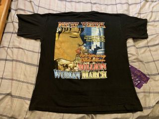 Vintage Million Woman March 1998 York T Shirt Rap Hip Hop Tee Tupac Malcom 2