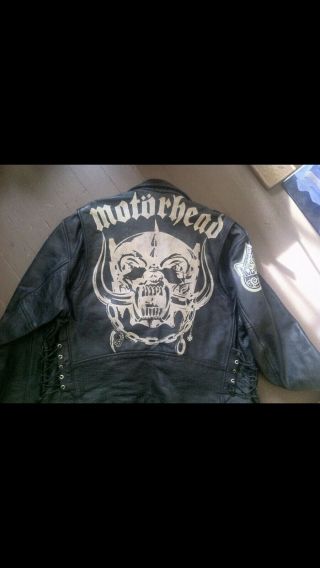 Vintage Leather Jacket Size Xxl Motorhead Ace Of Apades