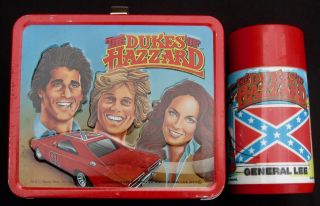 Vintage Dukes Of Hazzard Lunchbox & Thermos - Tv Show More Rare (1983) C - 8