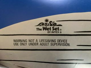 Inflatable Intex 1986 Vintage Large 96” Blue Whale Ride on Pool Toy 4