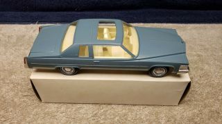 Vintage Jo - Han 1977 Coupe Deville Cadillac Dealer Promo In Cerulean Blue