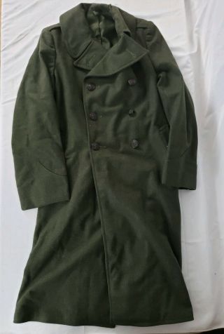 Wwii Usmc Overcoat 1942 - 43 Size 3l