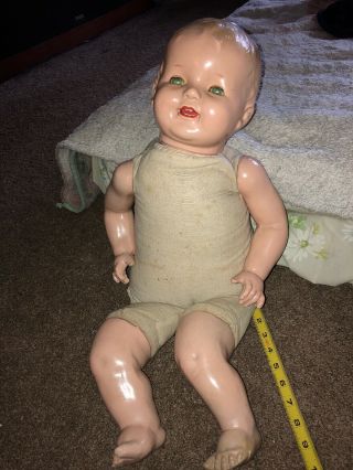 Rare Vintage 24 Inch Composite Doll With Teeth (EFFANBEE?) 2