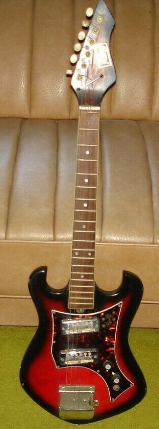Vintage 1960s Norma Eg 405 - 2 Electric Guitar.  Made In Japan