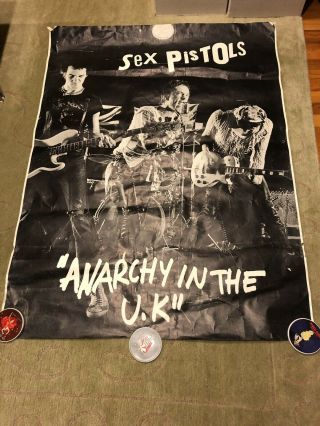 Vintage Authentic Huge Sex Pistols Poster