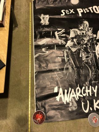 Vintage Authentic Huge Sex Pistols Poster 6
