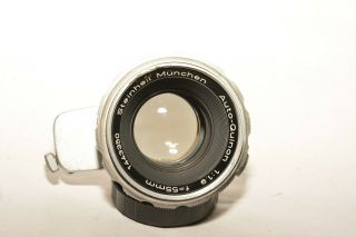 Steinheil Auto - Quinon Exakta Mount 55mm,  F1.  9 Vintage Prime Lens