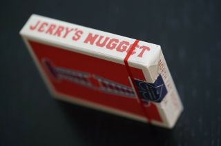 Authentic Vintage Jerry ' s Nuggets Playing Cards Red Deck 7