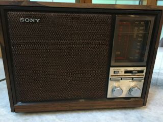 Vintage Sony Tabletop Radio | Am Fm Wb Tv | Icf - 9660w | |