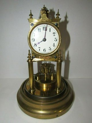 Antique Gustav Becker Torison Disc Pendulum Clock 400 - Day