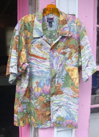 Vintage Patagonia Pataloha Hawaiian Shirt Size L