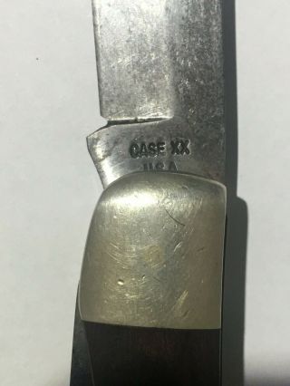 VINTAGE CASE XX 6265 SAB 9 Dot 1971 FOLDING KNIFE - 2 BLADES - WITH SHEATH 6