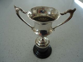 Vintage Silver Golf Trophy/Cup.  LONDON 1927.  Awarded in 1929. 3