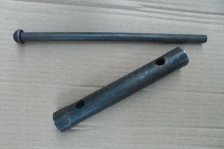 Vintage E Type Xke Jaguar Box Spanner Tube Wrench Tool Kit Item 1/2 Bsf 3/4 Af