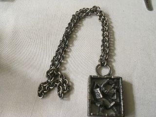 Rare Vintage Danish,  Mid Century,  Jacob Hull,  Huge Heavy Necklace 144g