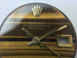 Vintage Rolex Oyster Perpetual Datejust Tiger Eye Dial And Hands