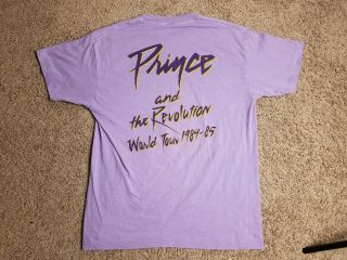 1984 Prince and The Revolution World Tour Vintage Shirt 80s 1980s Doves RARE 3
