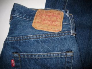 Vintage Levi ' s 501 Redline Selvedge Jeans Tag Size 28 X 38 5