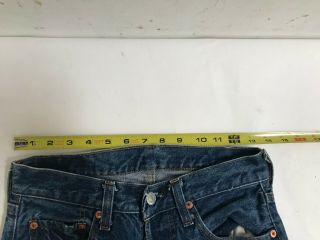 Vintage Levi ' s 501 Redline Selvedge Jeans Tag Size 28 X 38 7