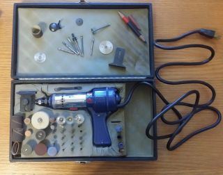 Vintage Craftsman No.  117 - 2102 Rotary Tool,  Power Carver,  Case And Accessories