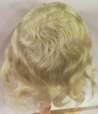 G381 Antique German 11 " Mohair Wig For Antique French Or German Bisque Doll