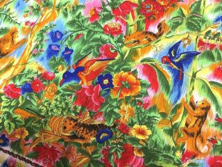 GIANNI VERSACE VERSUS VINTAGE ' 96 TROPICAL PARADISE PRINTED SHIRT MEN ANIMAL 6