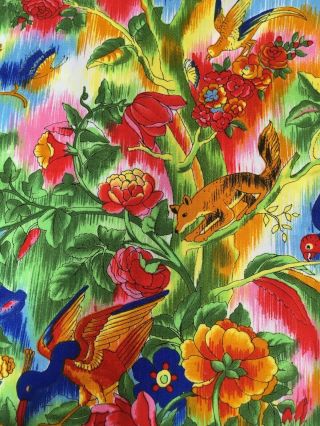 GIANNI VERSACE VERSUS VINTAGE ' 96 TROPICAL PARADISE PRINTED SHIRT MEN ANIMAL 7