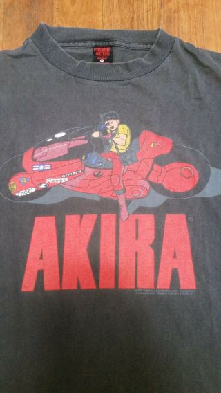 Vintage Akira T - Shirt,  Fashion Victim,  Size Xl,  1988,  Black,  Double Sided