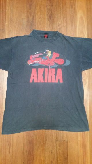 Vintage Akira T - shirt,  Fashion Victim,  Size XL,  1988,  Black,  Double Sided 2