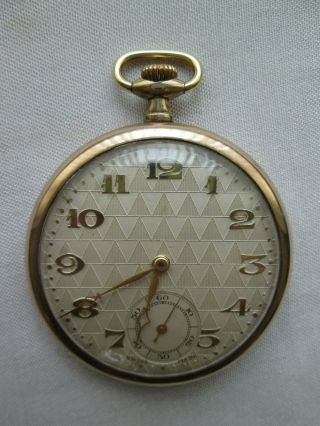 Vintage Antique Rolled Gold Pocket Watch Stem Wound - Order