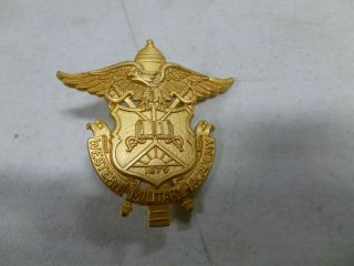 Western Military Acadame Military Pin Back Badge 3/19