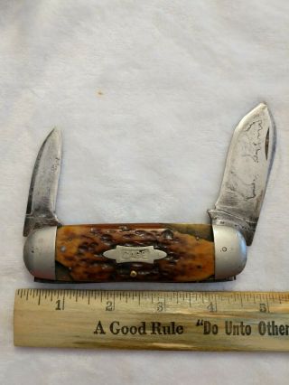 Case Pocket Knife Elephant Toe Vintage Antique Early Pre 1920 Rare Blades